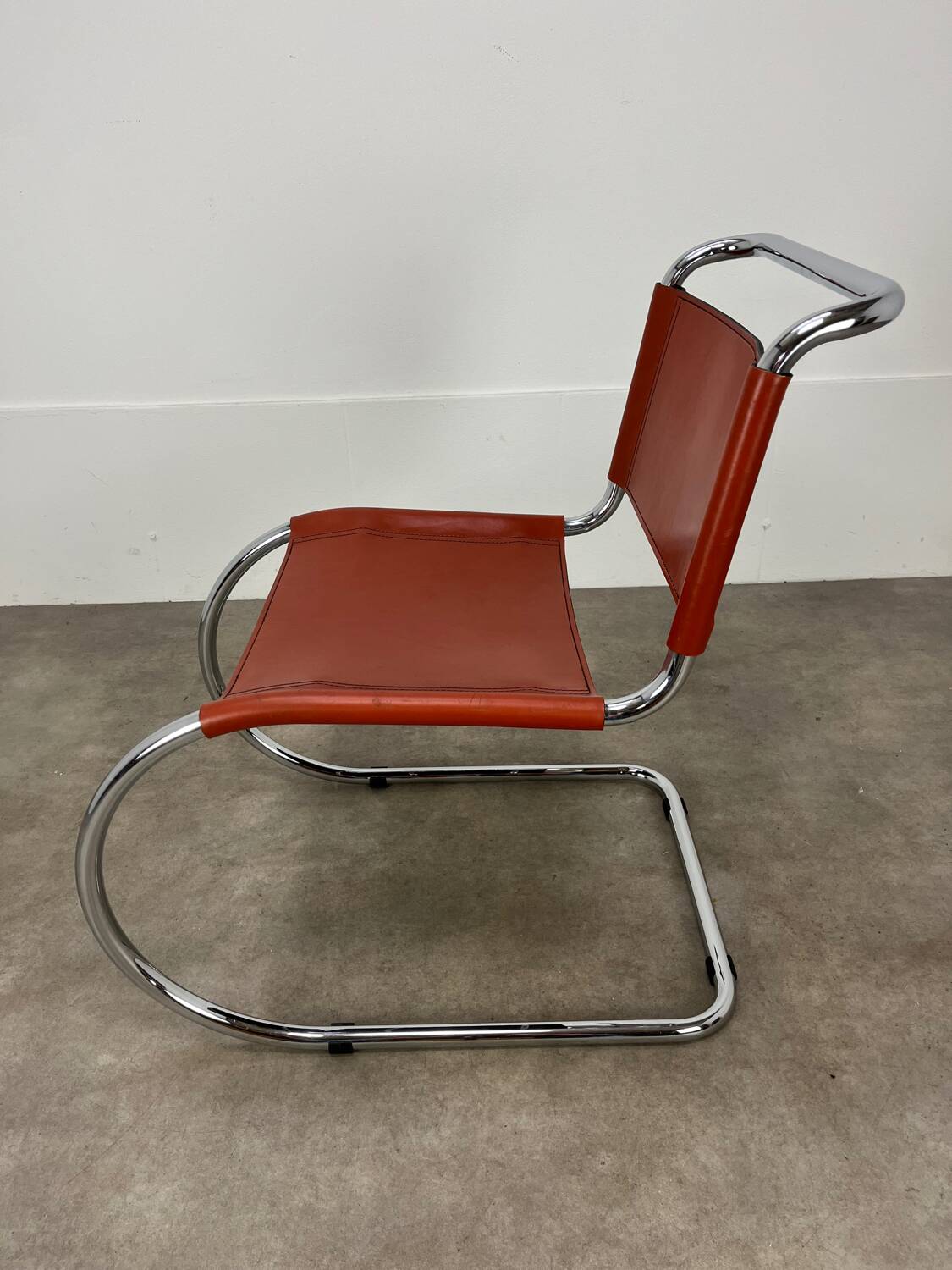 MR10 Mies Van Der Rohe chair, leather, 1980s