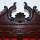Bibliothèque George III Thomas Chippendale en Bois Dur sur Commode Serpentine