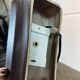Vintage ceramic wall sconce, fat lava
