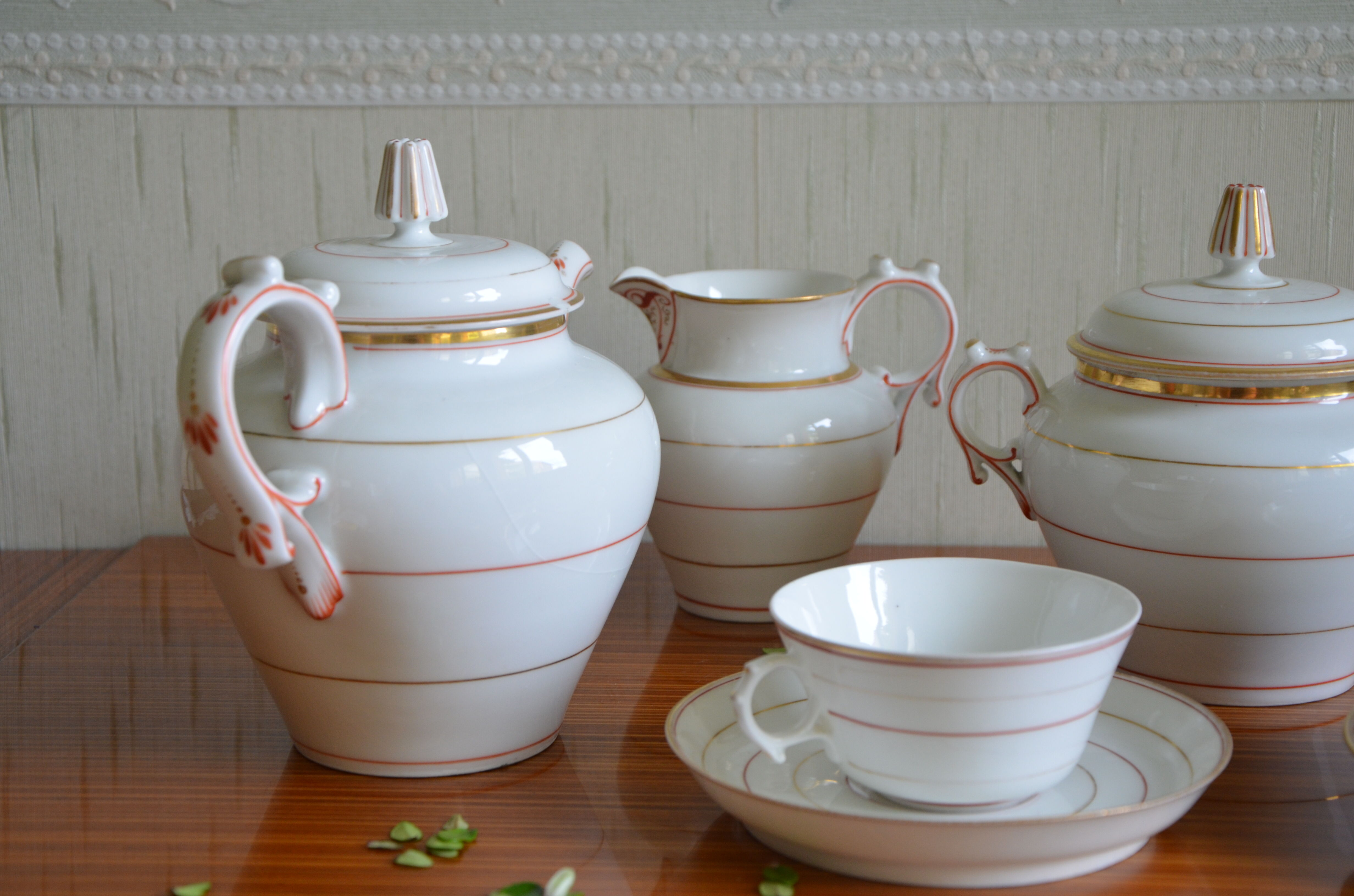 Fine porcelain tea set