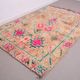 Tapis marocain vintage en laine colorée