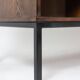 Wenge and raffia sideboard. 1970s.