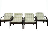 Lounge Easy Chairs by Bror Boije for Dux Miljo Expo, Sweden 1980s, Set of 4