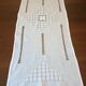 OLD TABLECLOTH WITH HAND EMBROIDERY--DAY SCALE WORKS IN V