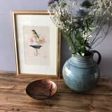 Brass catchall, bird decoration