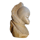 Handcrafted stone bust
