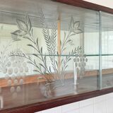 Hanging display cabinet in Art Deco style