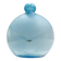 Round Cyan Murano Glass Bottle by Alfredo Barbini, Italy, 1980s