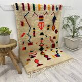 Tapis berbère en laine fait main 200 x 100 cm