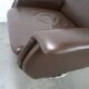 Brown leather swivel chair