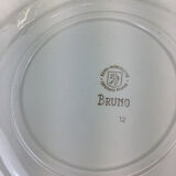 10 vintage hollow plates made in france