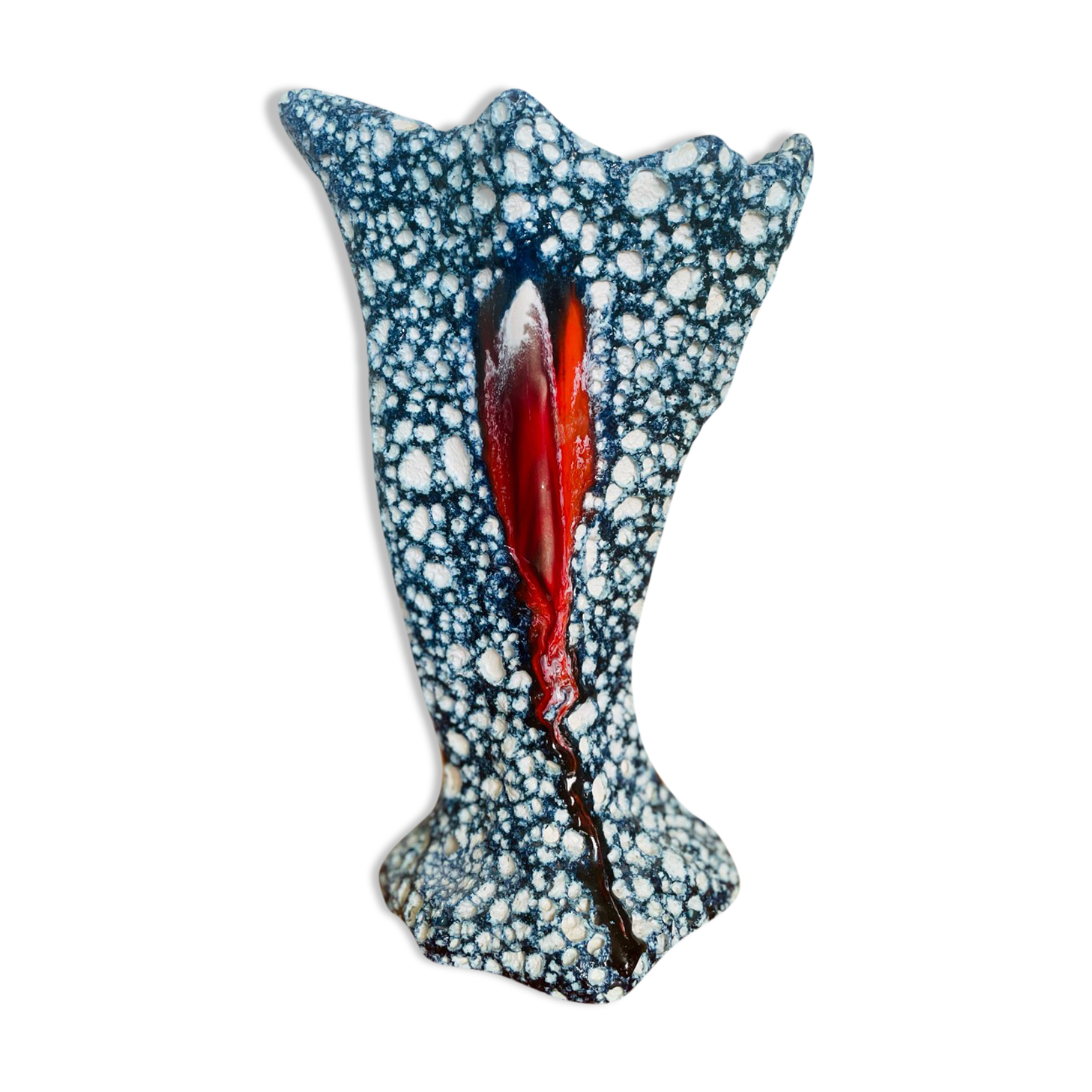 Vase vintage fat lava 1960