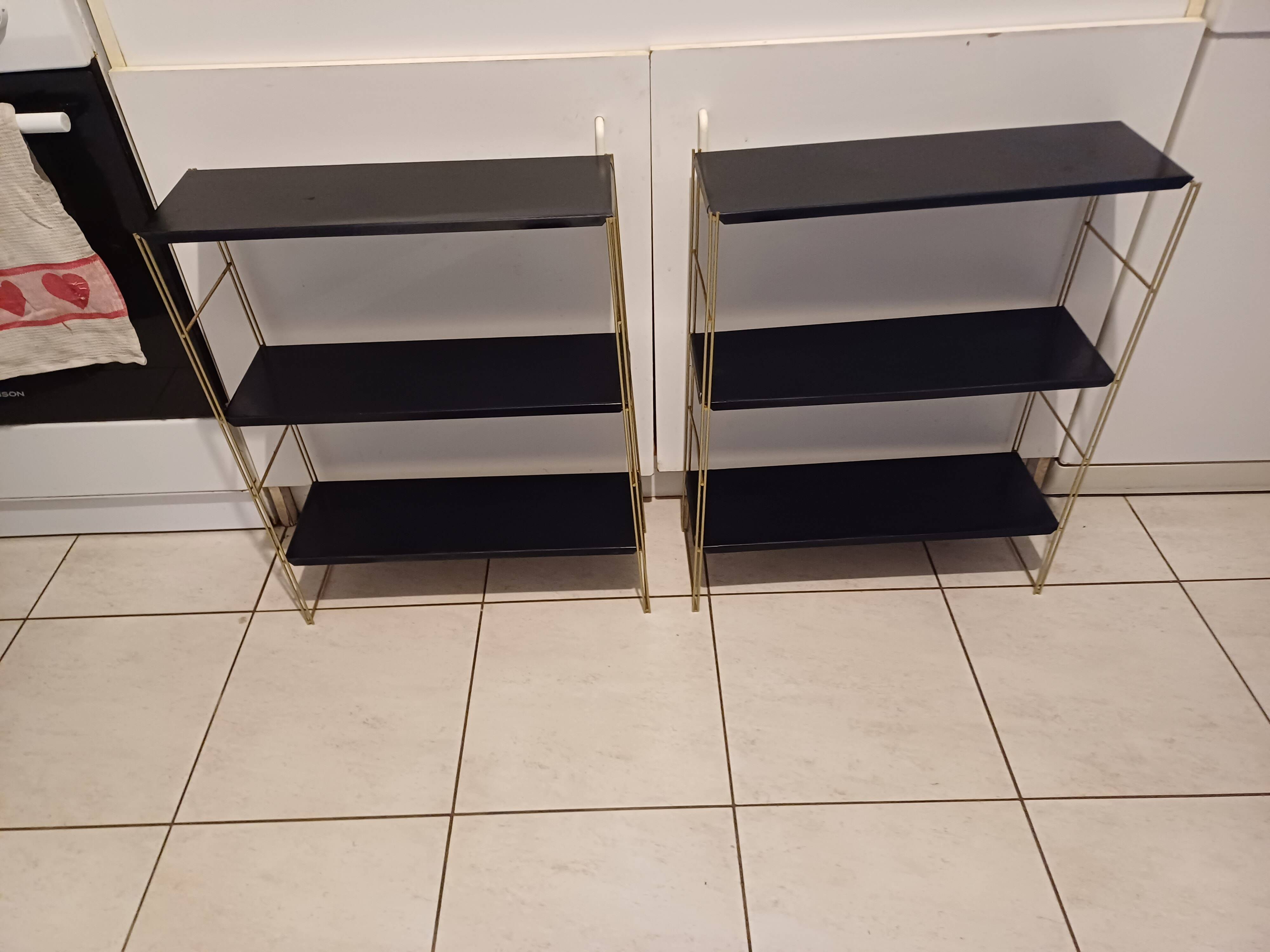 Pair of String Tomado shelves from the 1960s