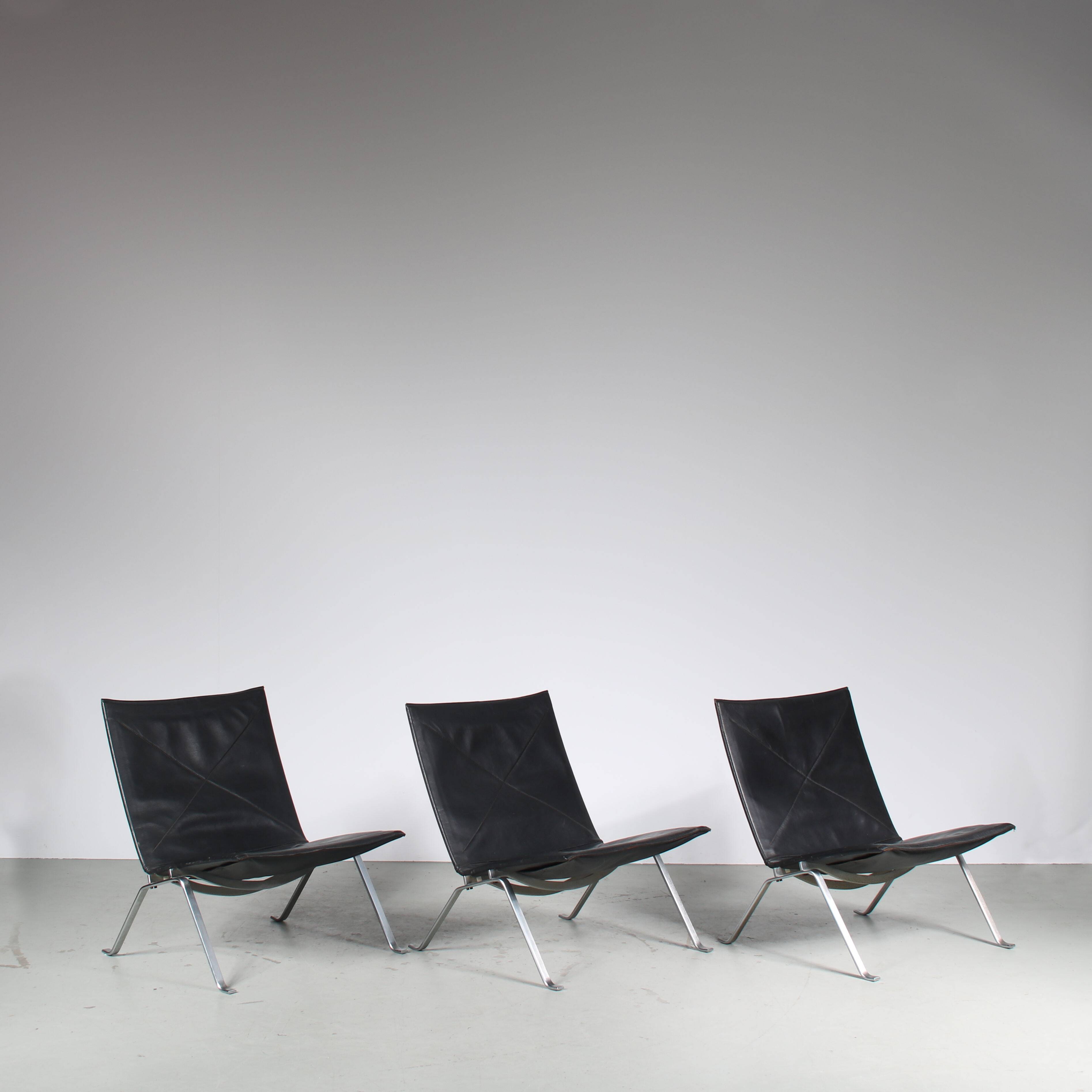 PK22 Chairs by Poul Kjaerholm for Kold Christensen, Denmark 1960