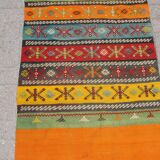 Handmade wool runner kilim rug