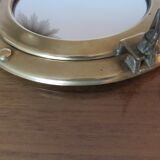 Mirror window in brass 70s - 29cm