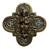 Christ in Majesty - bronze plaque