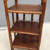 Rattan shelving unit