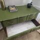 Renovated antique commode – Vintage chic style – Olive green