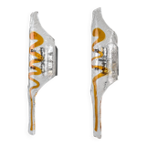 Pair of Murano Glass Sconces XXL Att. Toni Zuccheri for Mazzega 1970s