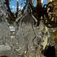 Crystal and bronze chandelier