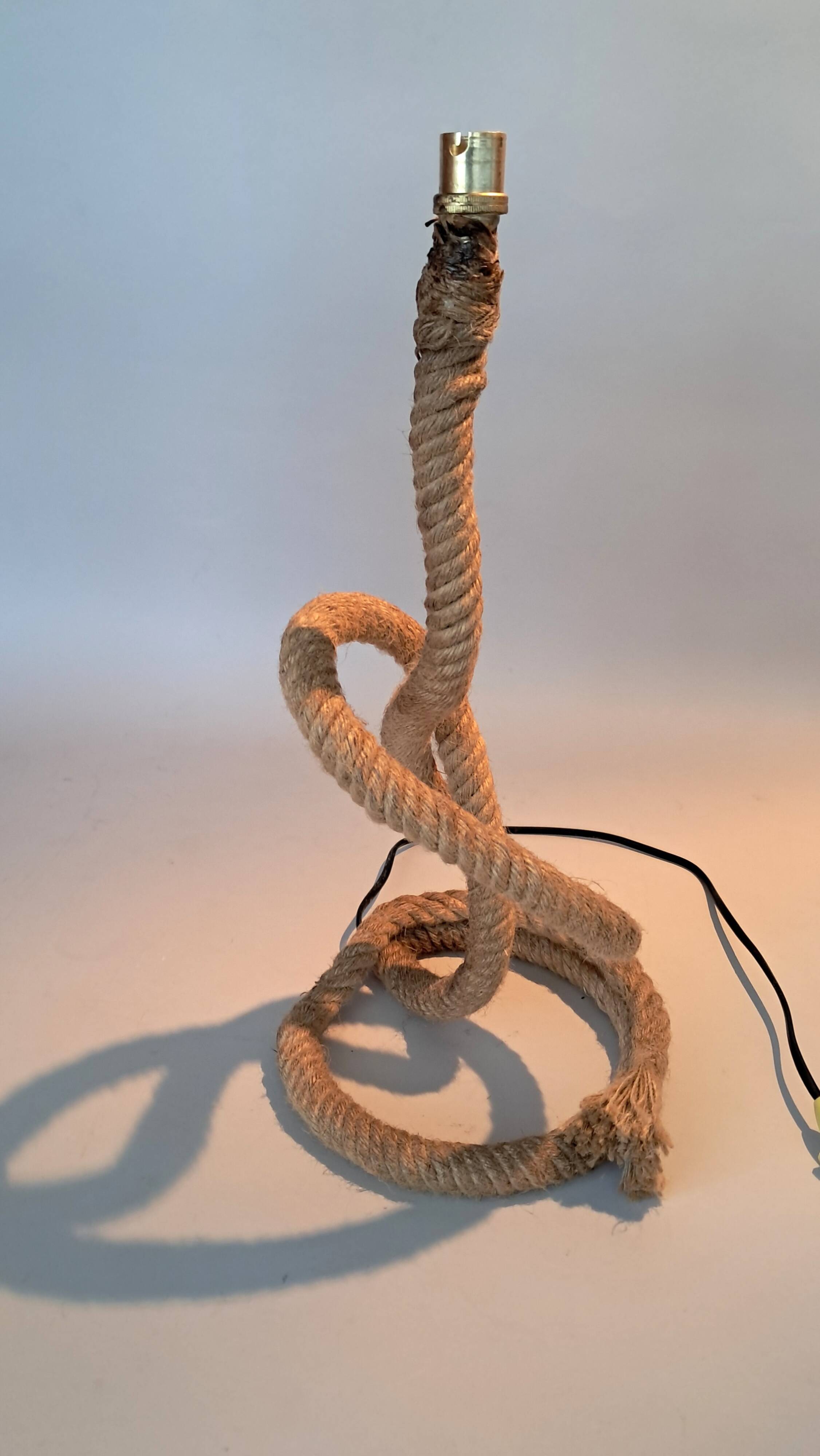 Lampe serpentine corde Vintage.