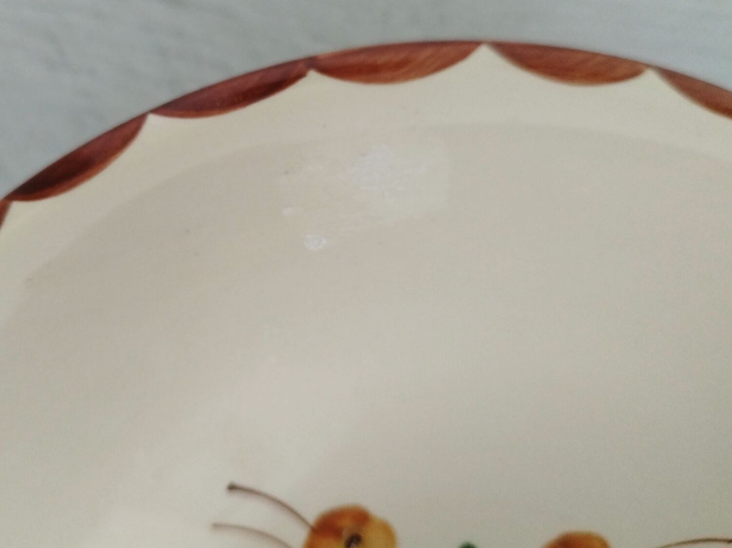 Round hollow Longchamp Agen plate