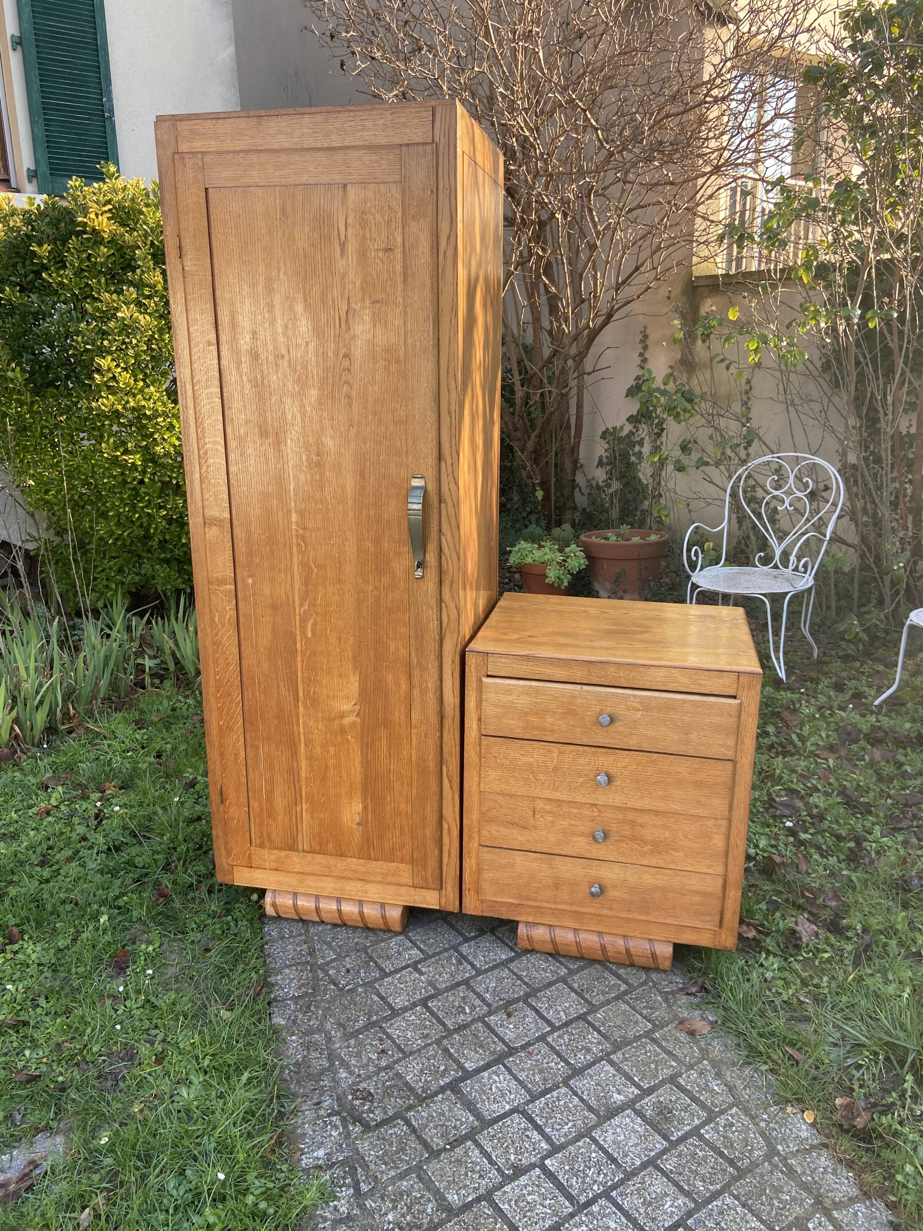 Asymmetrical Art Deco chest cabinet