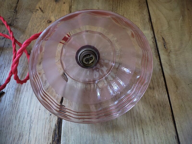 Walkman lamp lampshade in glass unique old vintage