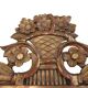 Petit miroir de dame Louis XVI en bois sculpté et doré