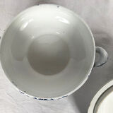 Lunéville Keller & Guérin, soup bowl and ten plates Maintenon