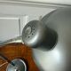 Industrial metal workshop lamp with a gooseneck.