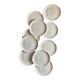 Set of 10 vintage flat plates in the shape of Salins fish