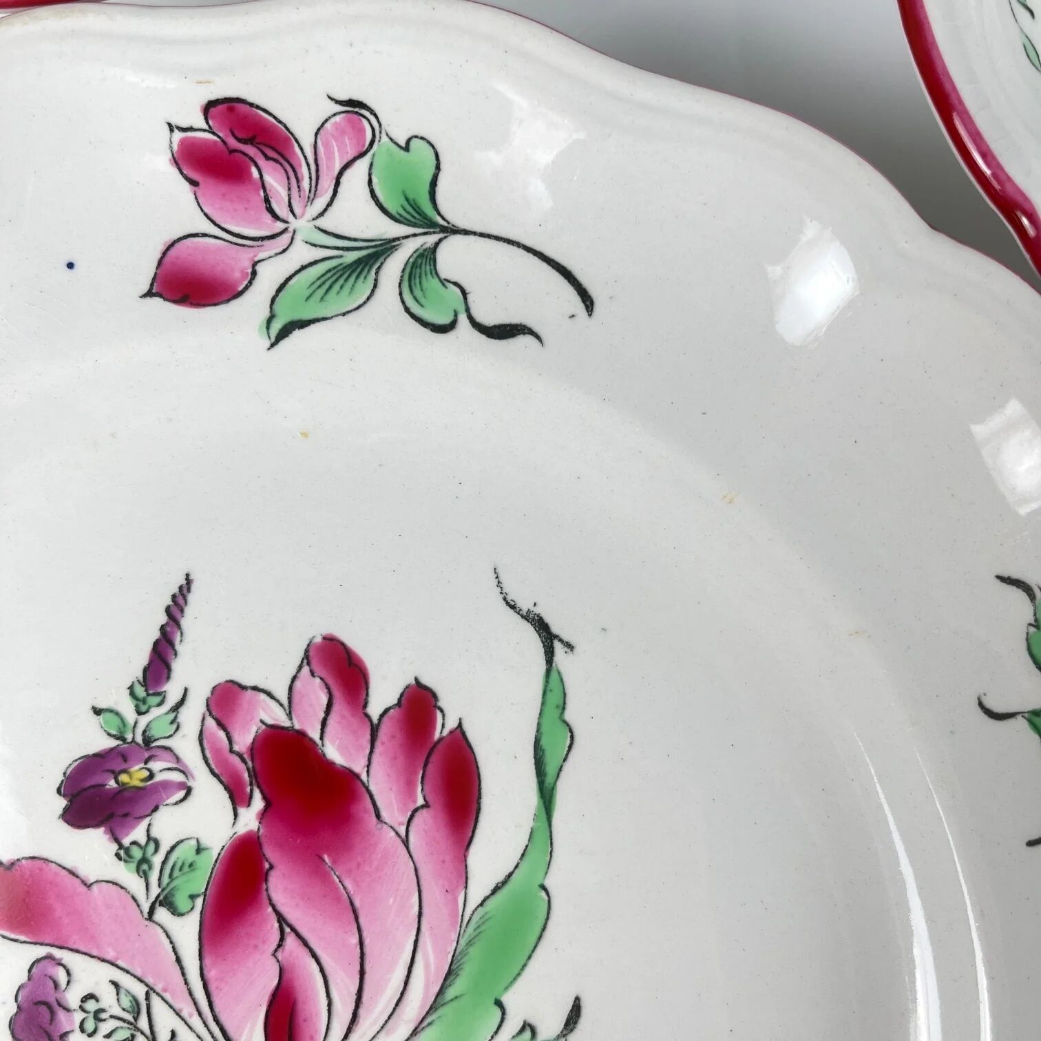 Service for 6 people model Réverbère by KG Lunéville (18 pieces)