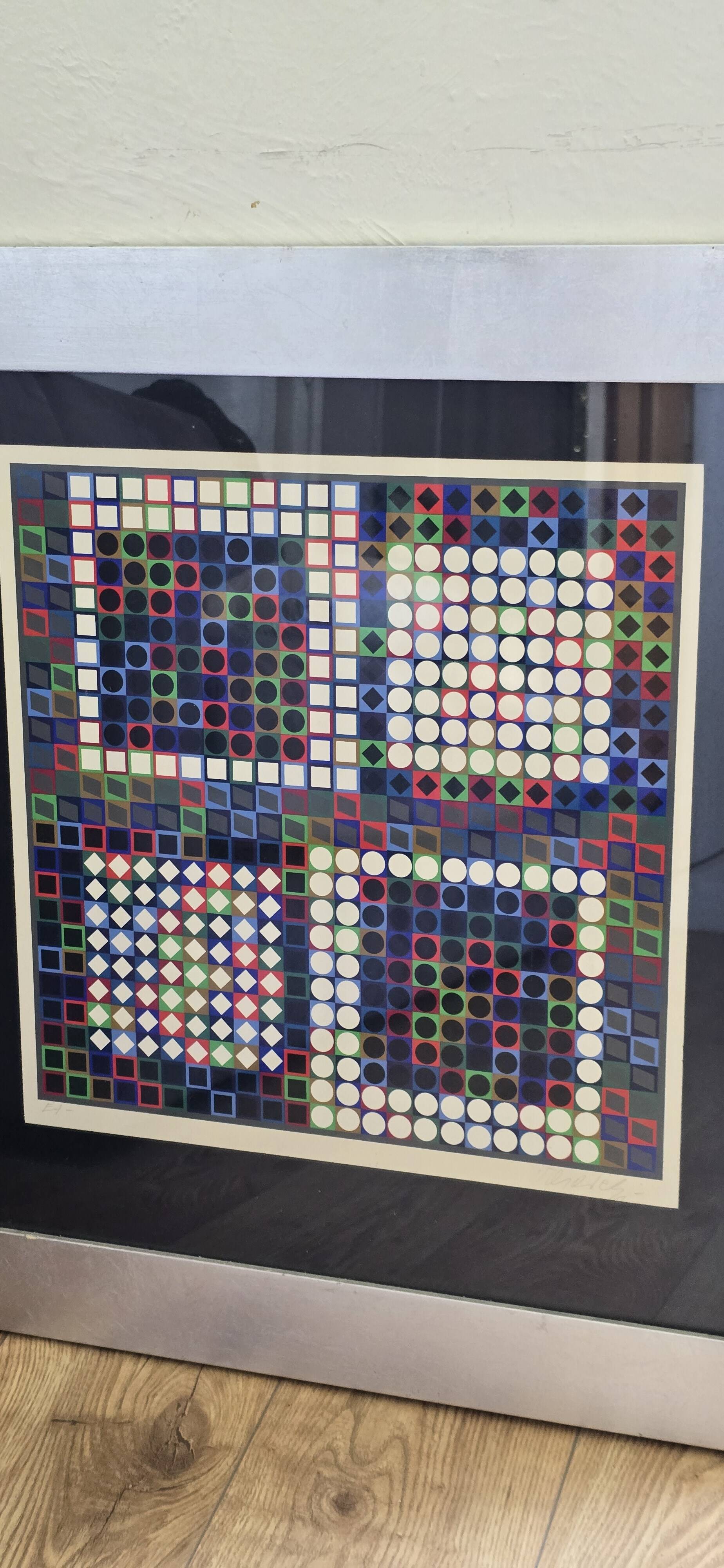Victor Vasarely (1906-1997) - Kinetic Composition - Signed silkscreen print