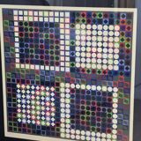 Victor Vasarely (1906-1997) - Kinetic Composition - Signed silkscreen print