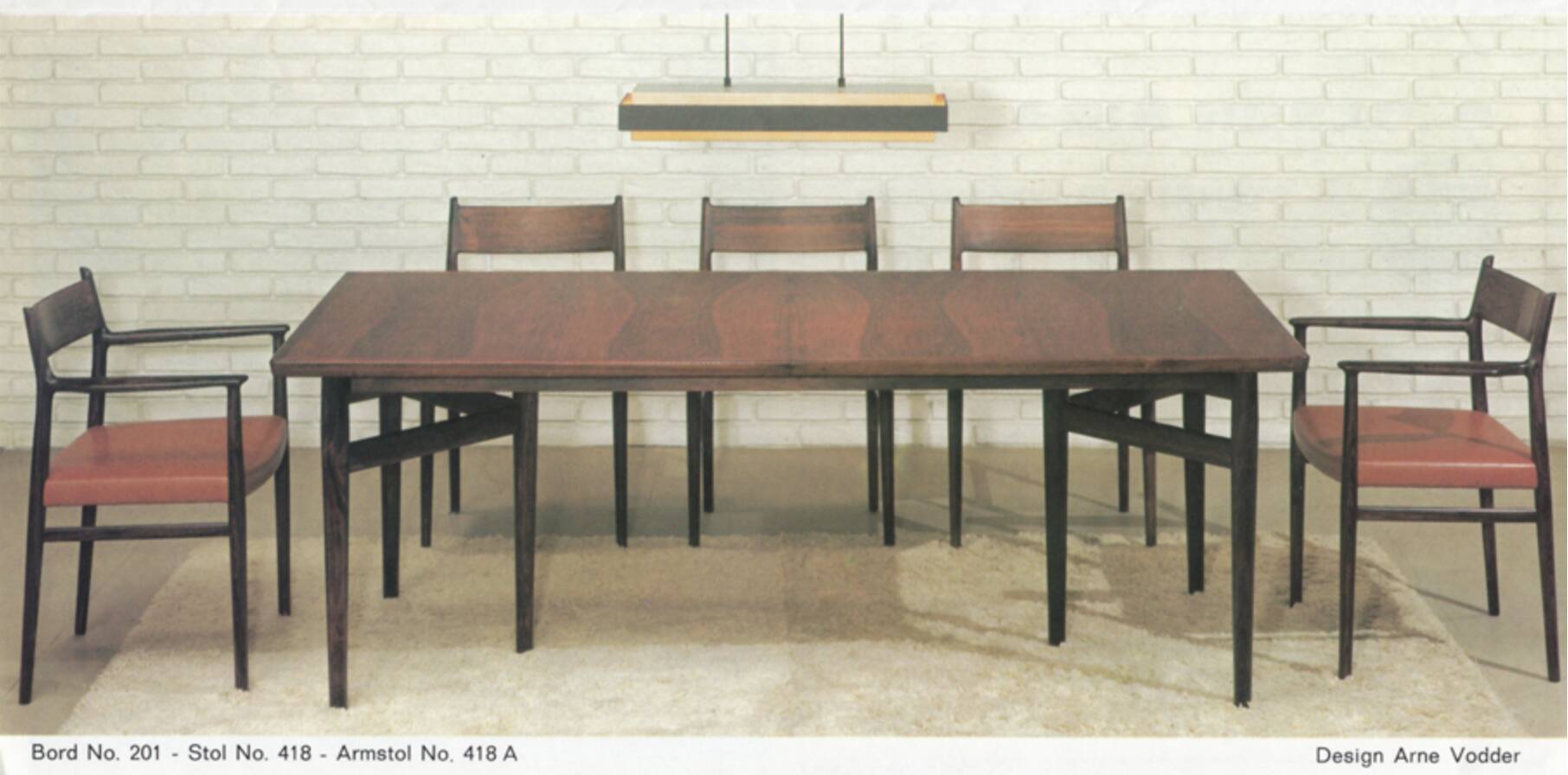 Model 201 Teak Dining Table by Arne Vodder for Sibast, 1960s