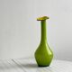 Vase en verre de forme florale, décoration vintage POP.