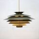 XL Green Pendant Lamp, Form Light Nordic Design, 1970s Denmark