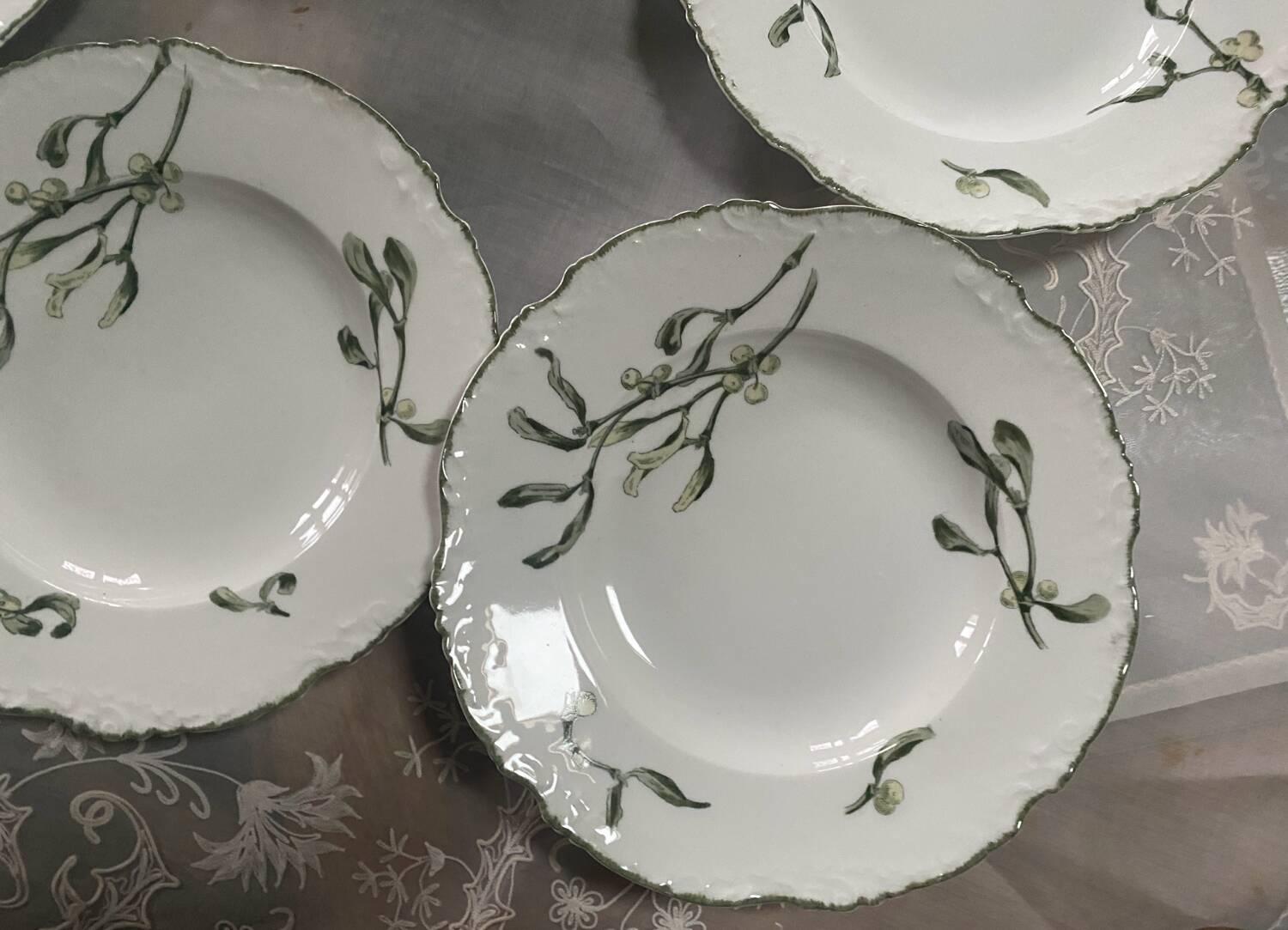 Set of 6 deep plates Pillivuyt model Gui vintage