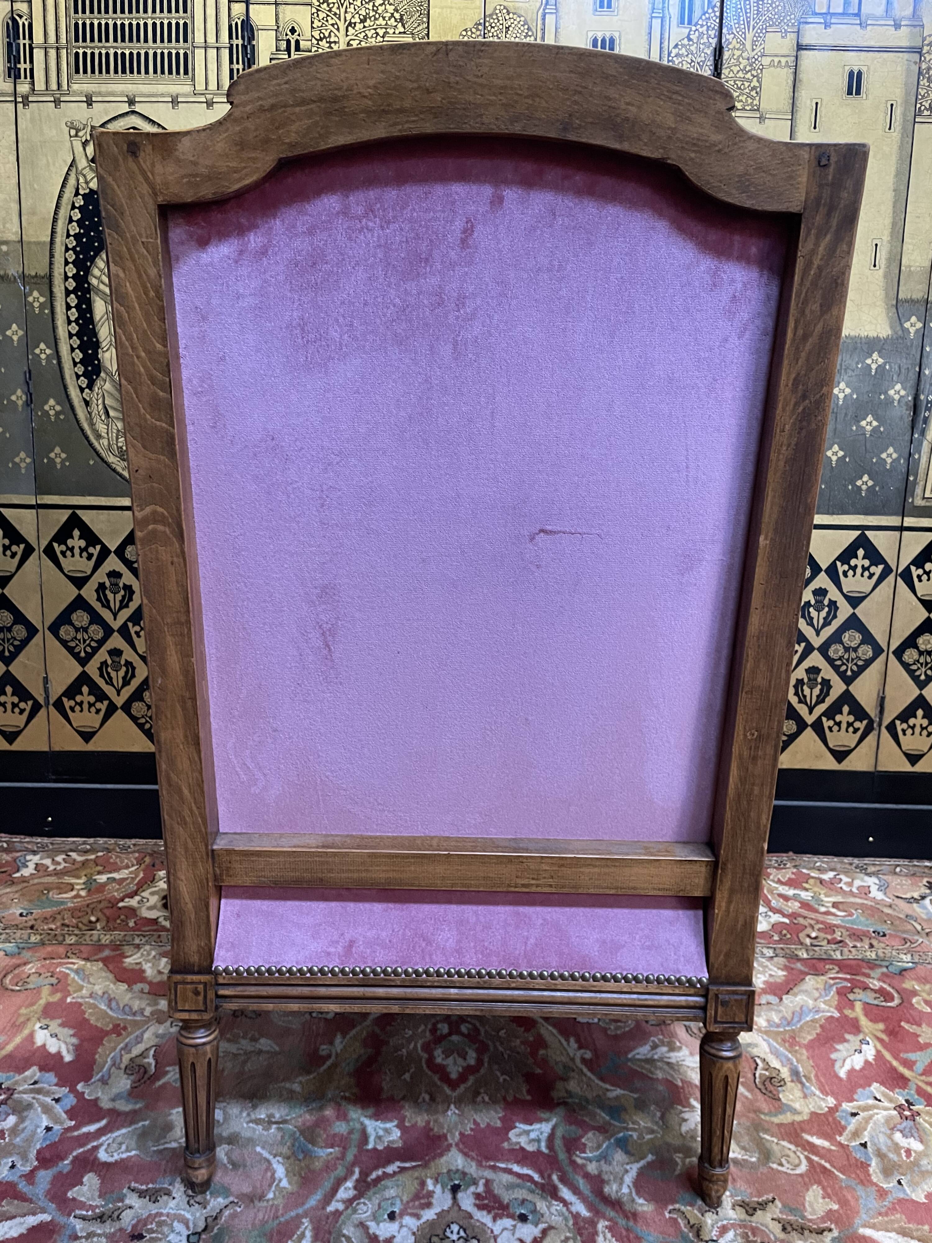 Louis XVI style wing chair