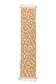 Dark beige Berber hallway rug with modern reliefs