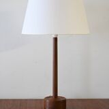1950s/60s Danish teak turned table lamp