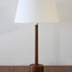 1950s/60s Danish teak turned table lamp