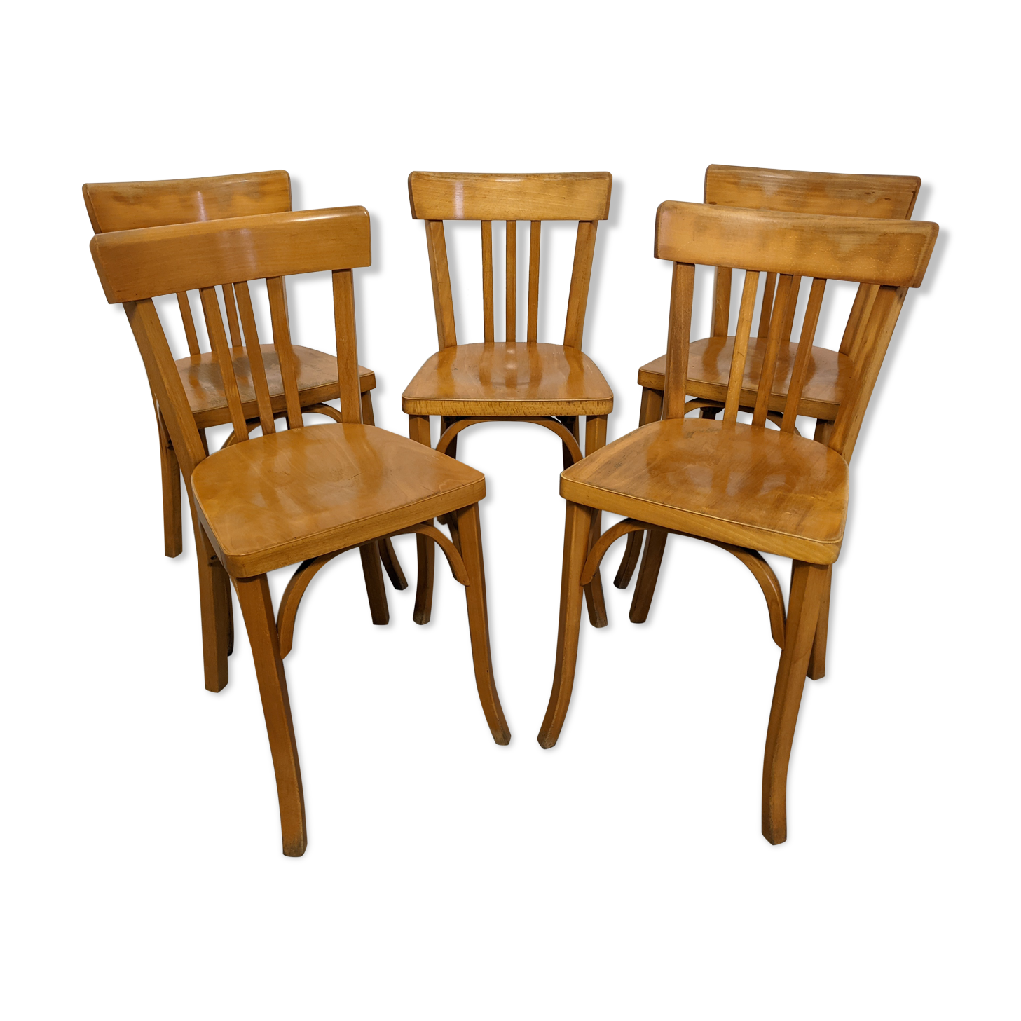 5 Baumann bistro chairs from the 1950s