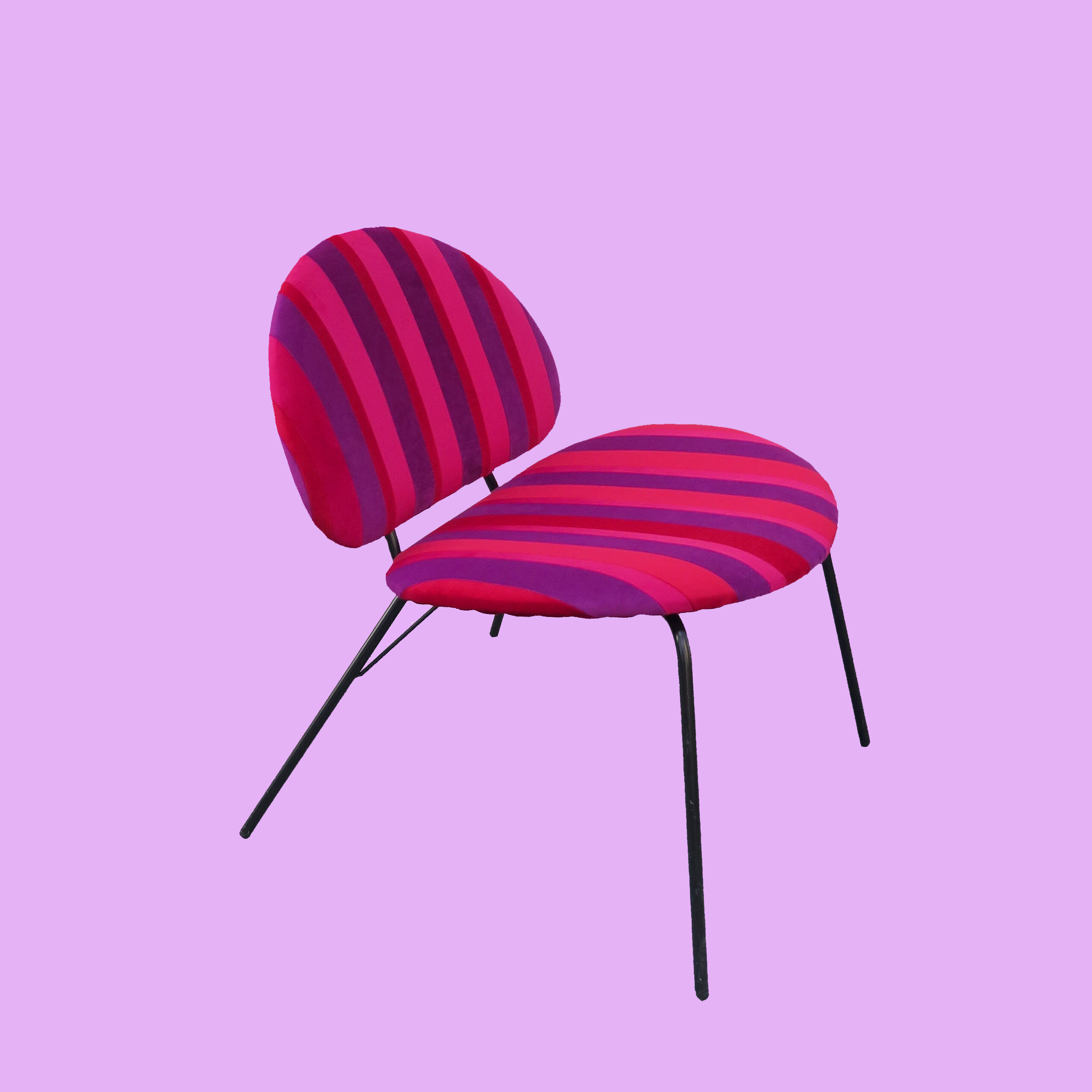 Fauteuil patchwork velours