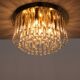 Big J.T. Kalmar Murano Raindrop hanging lamp, 1970 Austria.