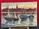 Painting Oil on canvas, Marine, Boat at anchor signature to identify