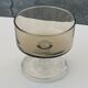 6 glasses of champagne two-tone brown and transparent vintage 1970