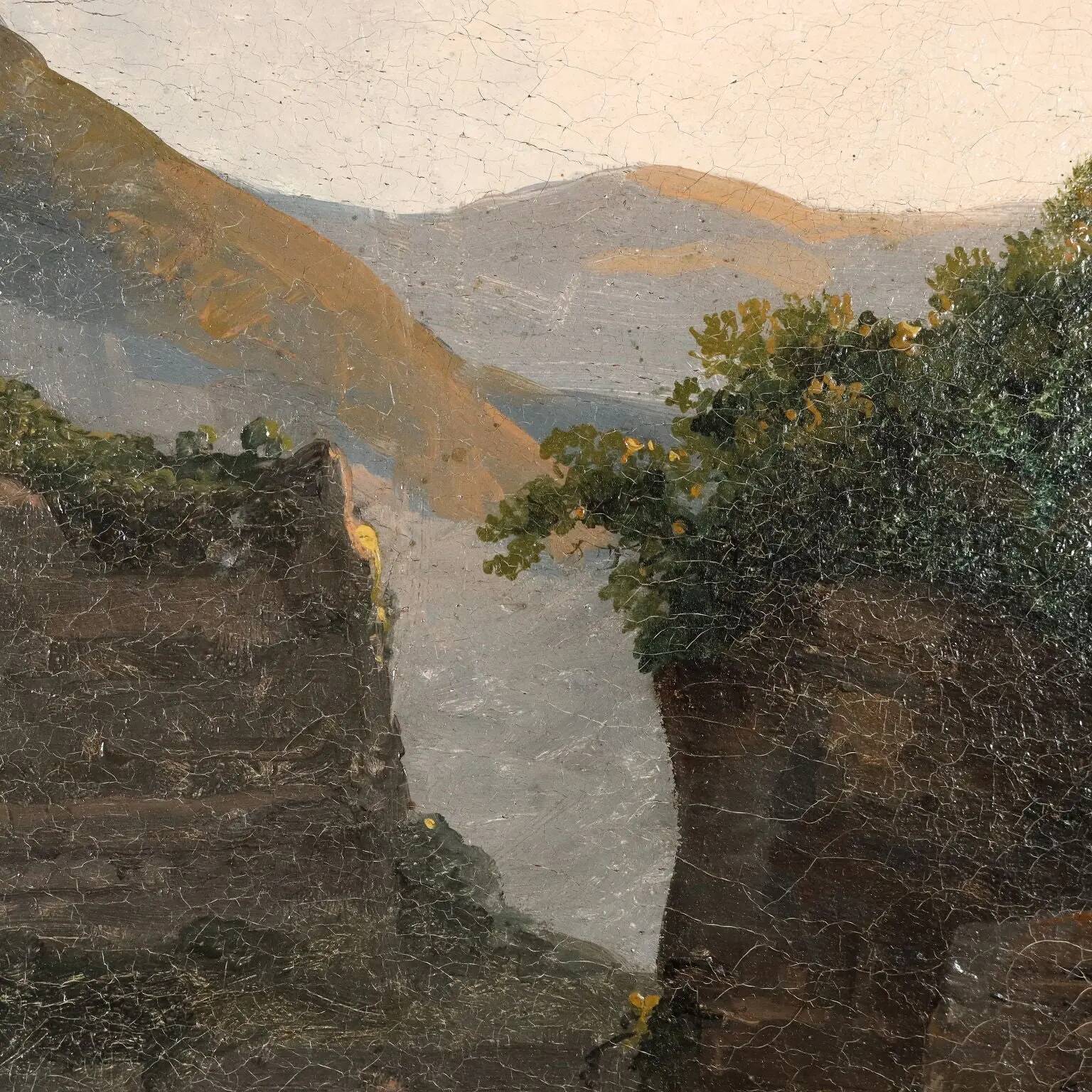 Ancient painting signed G. Canella, historical subject, around 1840.